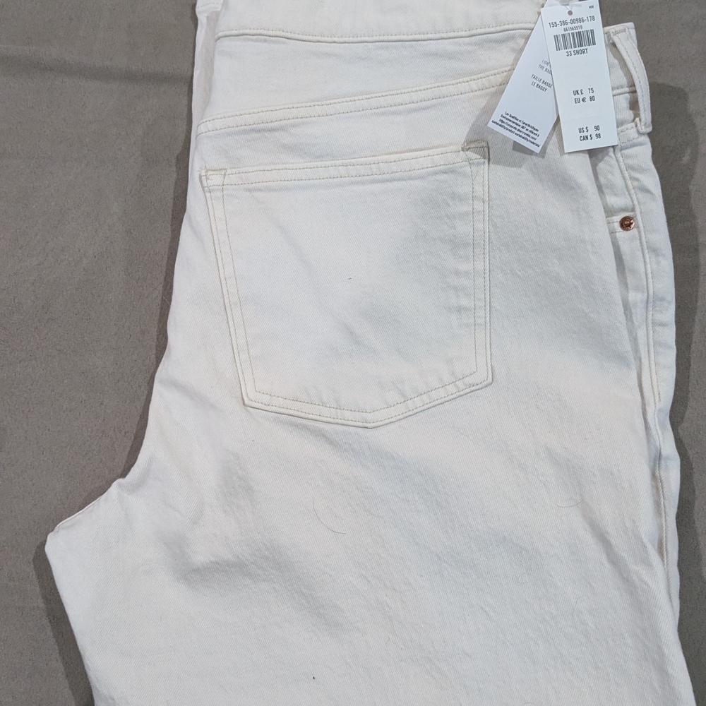 Abercrombie & Fitch Cream Wide Leg Pants